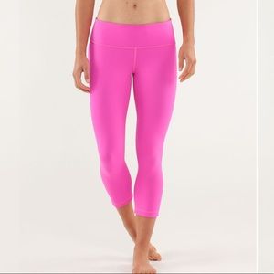 Lululemom Wunder Under Crop *Reversible leggings